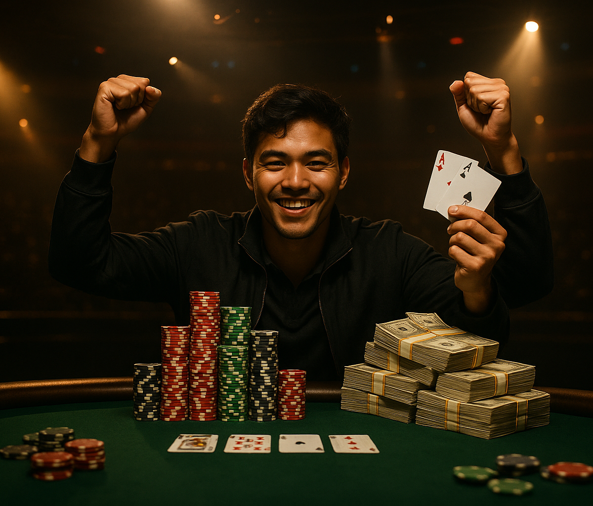 Lucas Jumalon sacré champion du Main Event des WSOP 2026 et empoche 10 millions de dollars